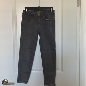 American Eagle Outfitters Jegging Crop Size 0 Regular Gray